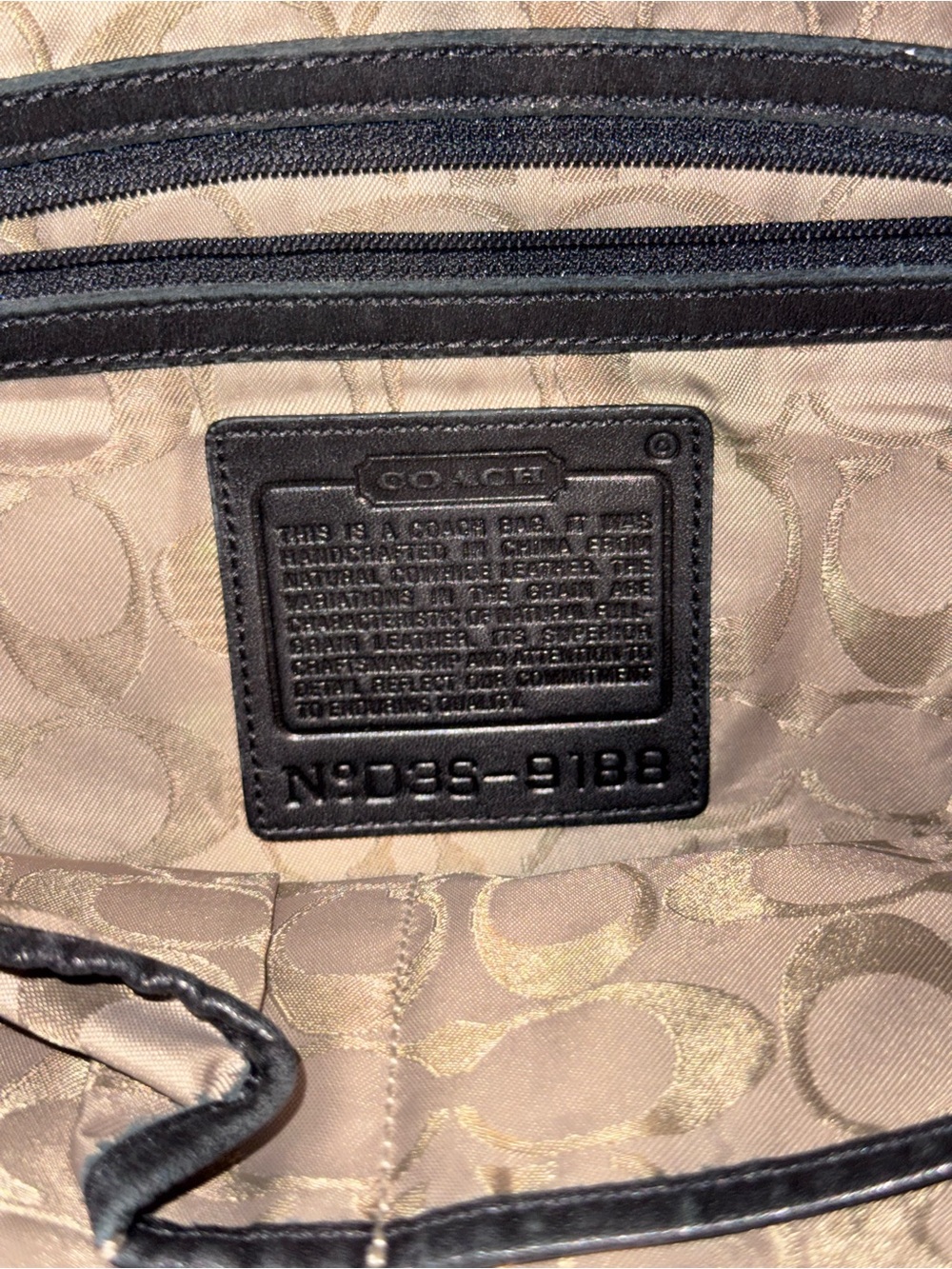 VINTAGE 2003 COACH LEGACY GALLERY SLIM DUFFLE 9188 BLACK LEATHER CROSSBODY - Picture 7 of 7